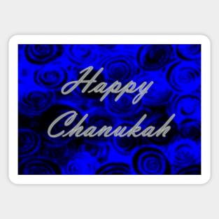 Happy Chanukah Swirls Sticker